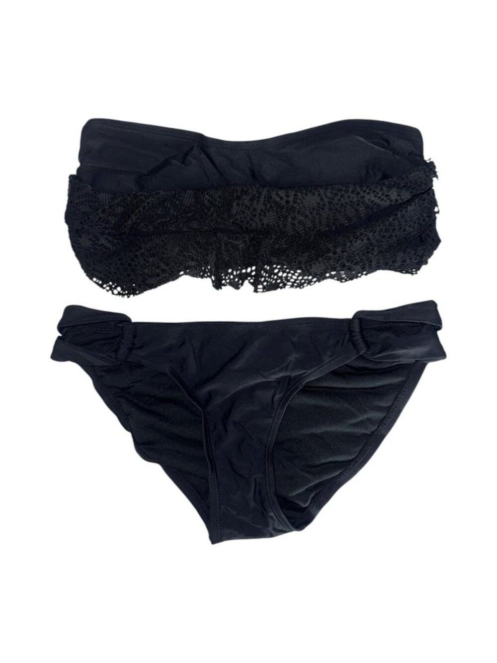 Black Ruffle Bikini Set Women's Swimwear
